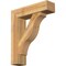 Ekena Millwork Funston Block Rough Sawn Bracket w/ Offset Brace, Western Red Cedar, 8"W x 30"D x 36"H BKT0806X30X36FST05RWR - alternate 1